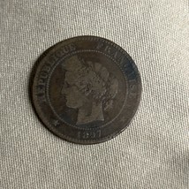 1897 Republique Francaise 5 Centimes - £19.27 GBP