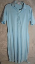 Vintage Leon Levin Polo Dress Womens Size Medium Light Blue Short Sleeve... - £9.41 GBP
