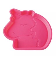 Unicorn Plate Your Zone Plastic Shaped Kids Pink Color Microwave Safe Home - £6.77 GBP