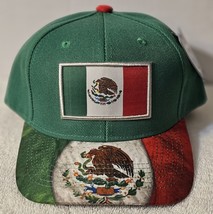 Mexican Flag Mexico Eagle Snake Bird Snapback Baseball Cap ( Green ) - £13.64 GBP