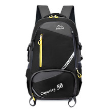 50L unisex backpack men&#39;s travel back pack sports bag outdoor hiking trekking Ny - £55.09 GBP