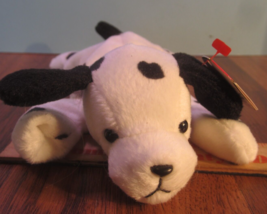 TY Beanie Babies Baby plush DOG PUPPY DALMATION  &quot;DOTTY &quot;  SPOTTED WHITE... - £9.35 GBP