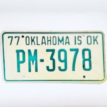 1977 United States Oklahoma Pushmataha County Passenger License Plate PM-3978 - £14.78 GBP