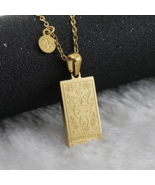 Capricorn Zodiac Necklace 18K Gold Plated Stainless Steel Handmade Gift - $39.59