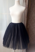 BLACK WHITE Tulle Tutu Skirt Women Custom Plus Size Puffy Tutus image 8