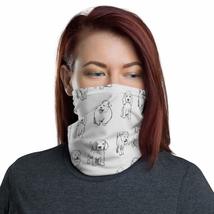 Dog Collection II Grey Breathable Washable Neck Gaiter - £19.09 GBP