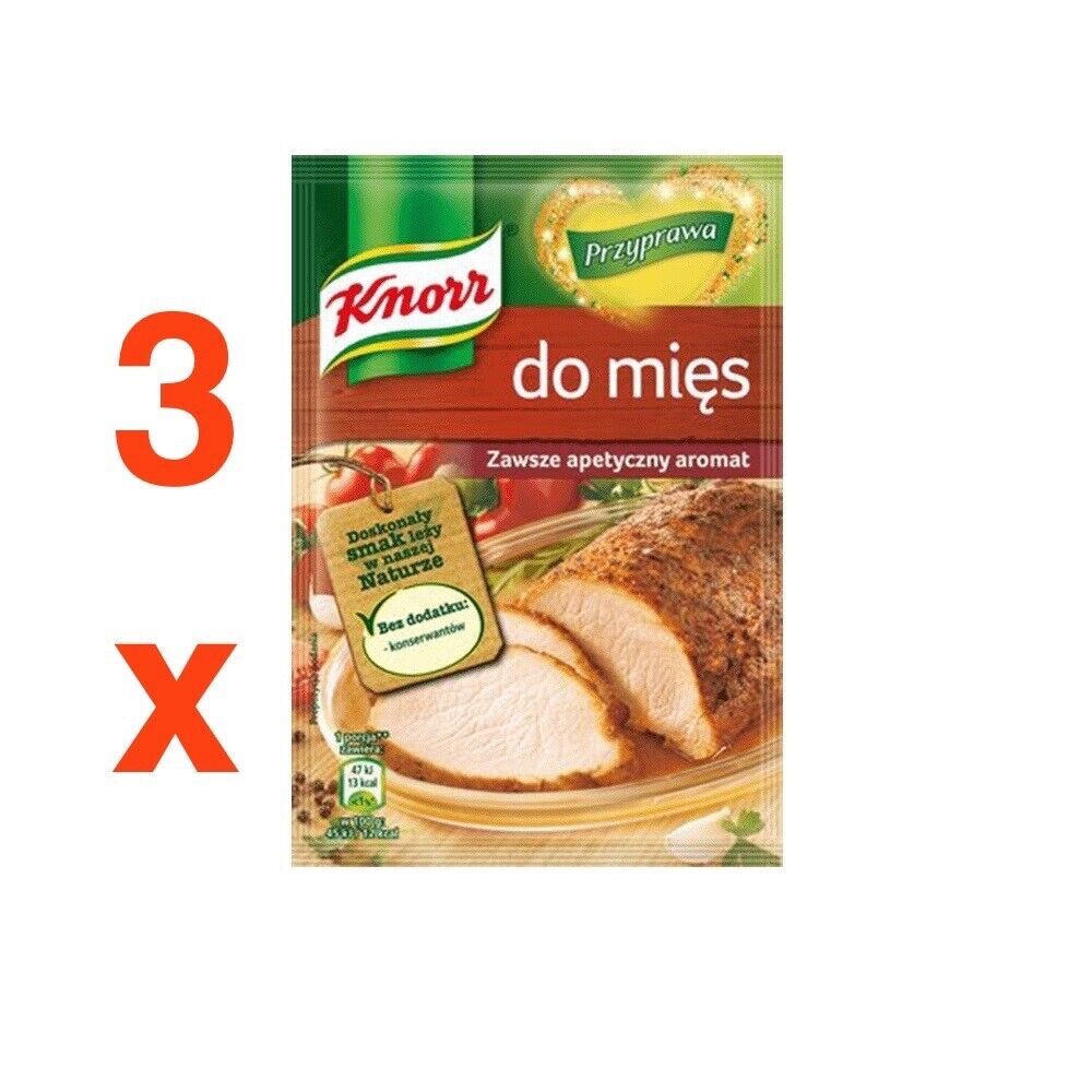 Knorr Do Mies meat seasoning packet 3 pack/3 x 75g Made In Europe FREE SHIPPING - $11.87