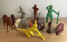 Vintage Tim-mee marx trappers indians animals - $346.69 MXN