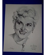 Judy Holliday Academy Award Portrait Print Vintage 1962 Volpe Born Yeste... - $227.89 MXN