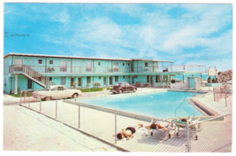 Vtg Postcard-Sun-Glo Motel-Swimming Pool-Panama City FL-Stamp-Chrome-FL2 - £9.09 GBP