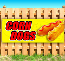 Corn Dogs Advertising Vinyl Banner Flag Sign Many Sizes Usa - £18.65 GBP+