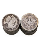 1896 - 1916 Barber Quarter Roll in Good+ G+ Condition Various Dates - £353.03 GBP