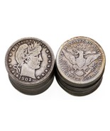 1896 - 1916 Barber Quarter Roll in Good+ G+ Condition Various Dates - $445.49