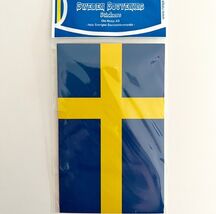 Swedish Flag Sticker Sweden Import New Sealed 4.5 x 2.75&quot; E11 - $28.01 CAD