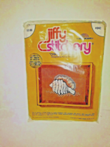 Jiffy Stitchery Onion Tun Shell Complete Embroidery Kit #842 Vtg NOS Sunset Dsgn - £8.05 GBP