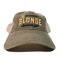 Guinness Blonde American Lager Snapback Cap Trucker Hat Adult Green Soft... - £7.11 GBP