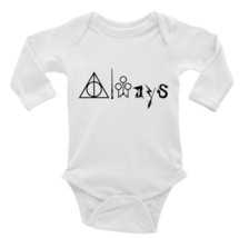 Always Harry Potter Unisex Onesie, Long or Short Sleeves White - £17.52 GBP