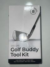 Golf Buddy Deluxe Tool Kit 5-in1 Golf Tool, Tees &amp; Holder &amp; Belt Ball Ke... - $12.99