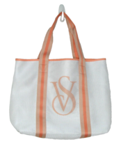 Victoria&#39;s Secret VS The Energizer Tote Bag Orange Peach White Mesh Trav... - $19.69