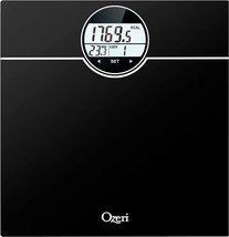 Black Ozeri Weightmaster Bath Scale With Bmi, Bmr, And 50 Gram Weight Change - £29.54 GBP