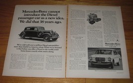 1974 Mercedes-Benz 240D Car Advertisement - 1936 Mercedes - £14.46 GBP