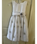 Princess Faith Girls White Special Occasion Dress 6 - $29.69