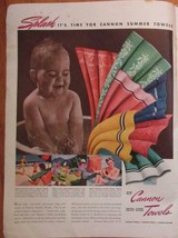 Vintage 1941 Magazine Print Ad Cannon Towels - £6.15 GBP