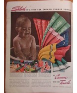 Vintage 1941 Magazine Print Ad CANNON TOWELS - €6,73 EUR