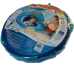 SwimWays Baby Spring Float Sun Canopy Step 1 9-24 Months 50+UPF Blue Lobster - £14.45 GBP