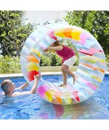 Joliyoou Water Wheel Pool Float, 47&quot; Inflatable Roller Float for Kids, G... - $74.82