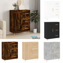 Modern Wooden Home Sideboard Storage Cabinet Unit With 1 Door &amp; 3 Drawers Wood - £73.08 GBP+