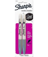 2 Metallic SHARPIE SILVER Permanent Markers Fine Point magic metal 39108... - $30.08 CAD