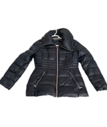 Karl LAGERFELD Women’s Blue Duckdown Puffer Coat Full Zip Collar Medium ... - €100,32 EUR