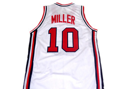 Reggie Miller #10 Team USA Men Basketball Jersey White Any Size image 2