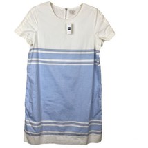 Gap Women&#39;s Linen-Cotton Shirtdress Blue &amp; White Stripe Size M - £22.94 GBP