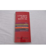 A POCKET STYLE MANUAL DIANA HACKER COPYRIGHT 1994 ISBN 031211494X EUC - £3.18 GBP