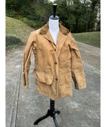 Vintage 1930s/40s Duxbak Canvas Hunting Jacket Mens tag size 38 distress... - $148.50