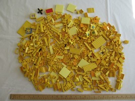 2 lbs. 6oz Lot Lego Bulk Shades of Yellow Brick Piece Plate Block Panel ... - £15.95 GBP