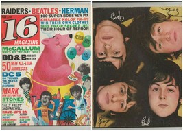 ORIGINAL Vintage November 1966 16 Magazine w/ Beatles Back Cover - £27.09 GBP