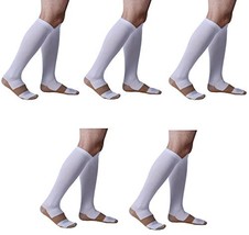 NuActiveSox Compression Socks (5 Pair) For Men &amp; Women - Reduce Swelling... - £27.68 GBP