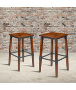 Walnut Wood Dining Barstool 2-XU-DG-W0247B-GG - $351.16 CAD
