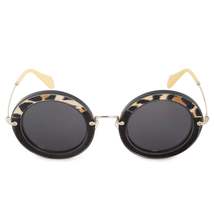 Miu Miu Havana Round Sunglasses MU08RS USC1A1 - £154.23 GBP