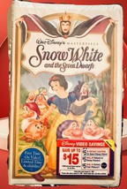 Walt Disney Presents Snow White Factory Sealed Masterpiece Edition Vhs Tape - £15.32 GBP