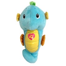 Fisher Price Seahorse Plush Soothe and Glow Ocean Wonders Blue Teal 2012 Stuffed - £9.72 GBP
