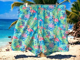 George Mens Colorful Board Flamingo Lined Swim Trunks Large (36-38) - £18.38 GBP
