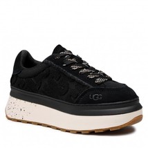 UGG 1120720 Marin Lace Logo Sneaker Shoes Black (10) - $168.27