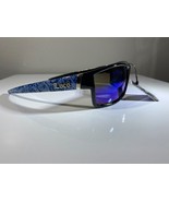 men&#39;s sunglasses with blue lenses and blue and white bandana side arms - $9.50