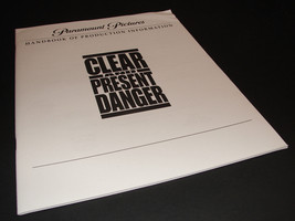 1994 CLEAR AND PRESENT DANGER Movie Press Kit Production Notes - £11.34 GBP