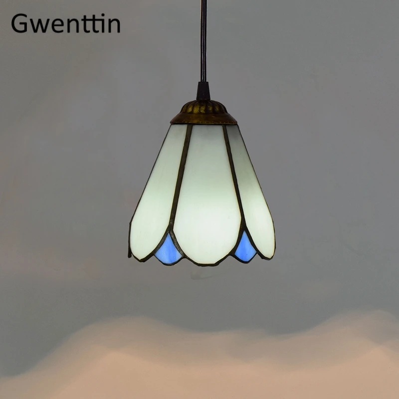 Tiffany Pendant Lights Mediterranean Loft Home Decor Creative Stained Gl Hanging - £200.12 GBP