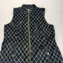 Charter Club Petite Girls/Women's Black Full Zip Sleeveless Vest Pockets Size PM image 14